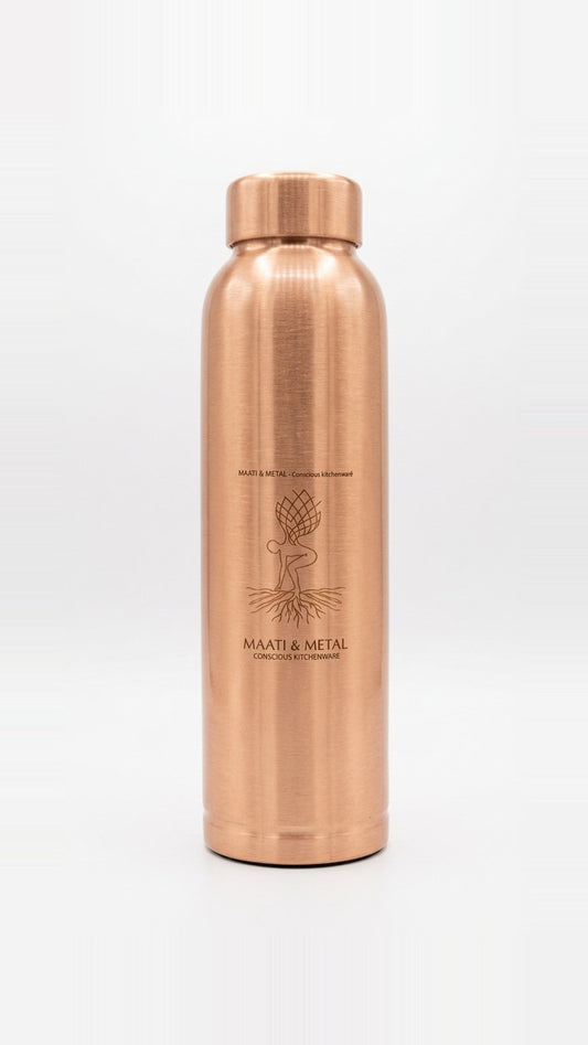 Pure Copper Bottle 500 ml — Maati & Metal